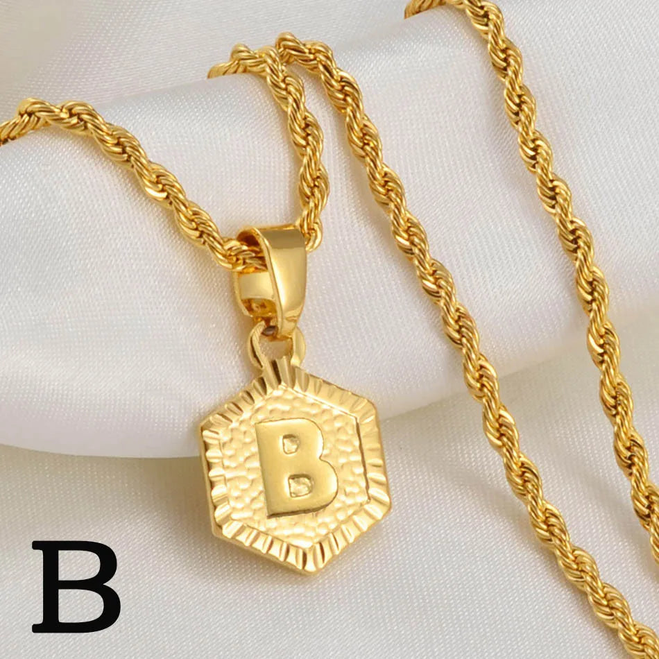 Golden Statement – Alphabet Necklace für Sie & Ihn