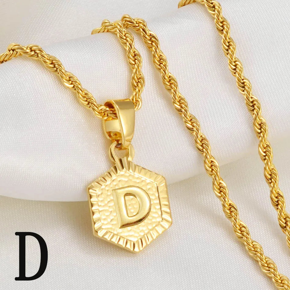 Golden Statement – Alphabet Necklace für Sie & Ihn