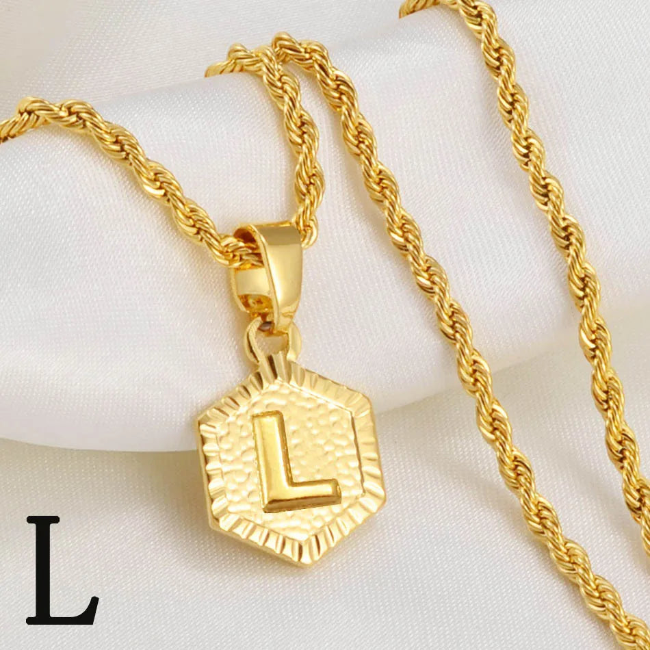 Golden Statement – Alphabet Necklace für Sie & Ihn