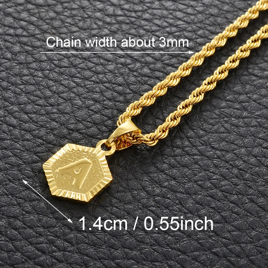 Golden Statement – Alphabet Necklace für Sie & Ihn