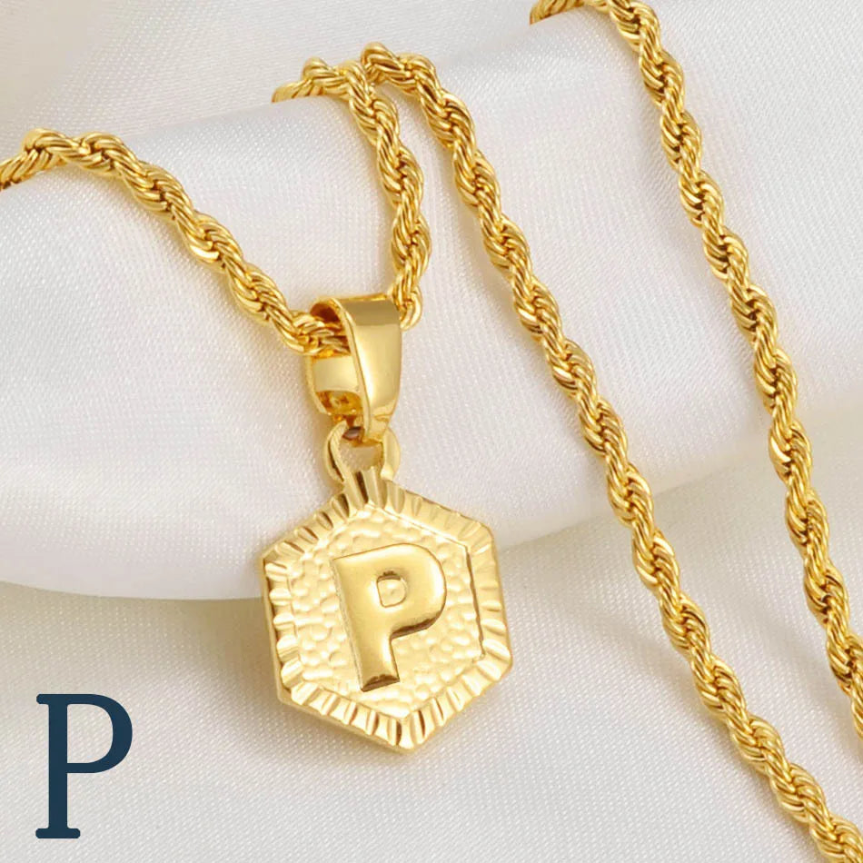Golden Statement – Alphabet Necklace für Sie & Ihn