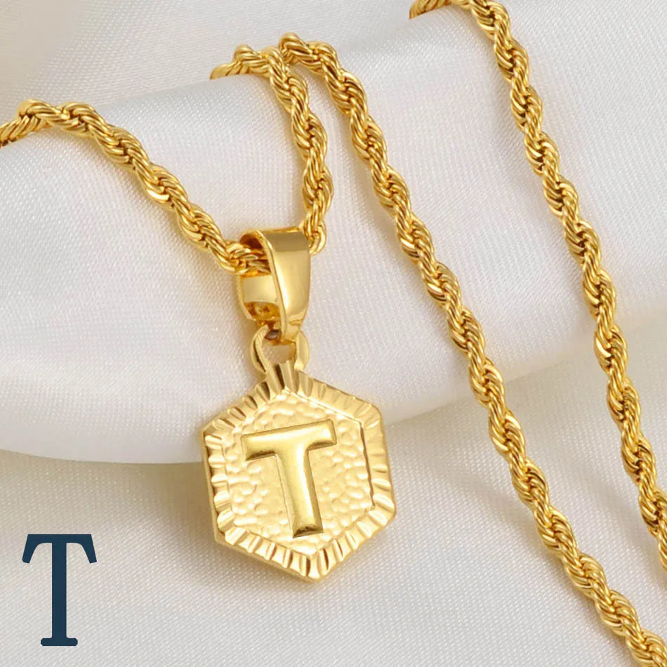 Golden Statement – Alphabet Necklace für Sie & Ihn