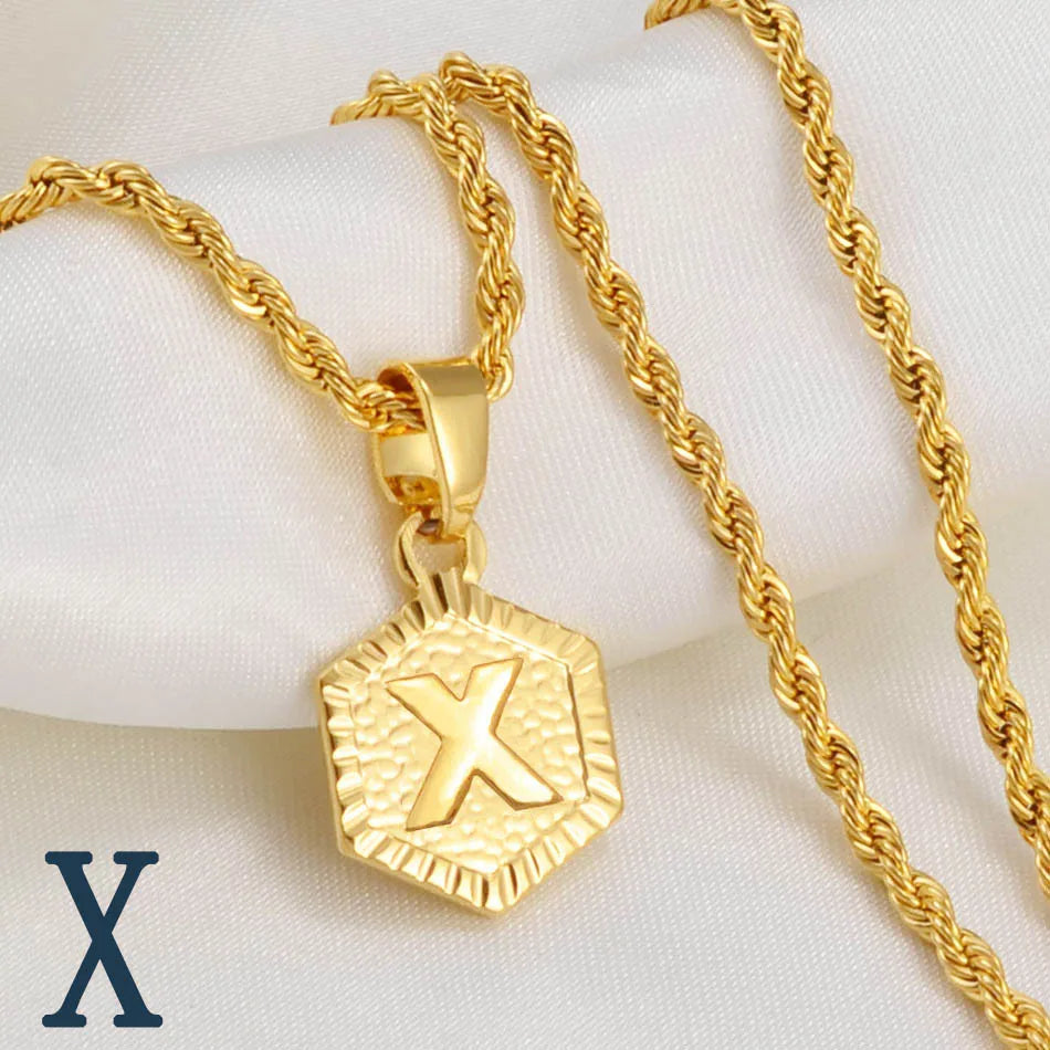 Golden Statement – Alphabet Necklace für Sie & Ihn