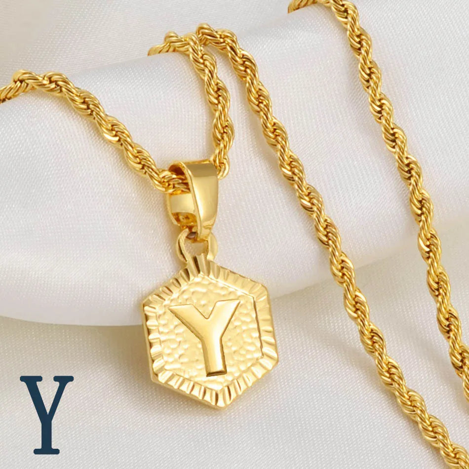 Golden Statement – Alphabet Necklace für Sie & Ihn