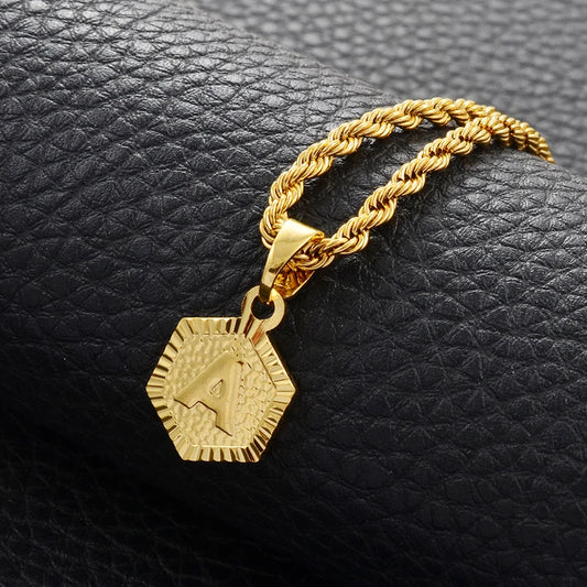 Golden Statement – Alphabet Necklace für Sie & Ihn